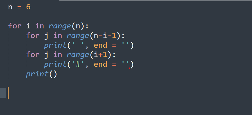 code-1 to print traingle