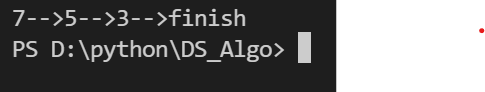 output image of linked list