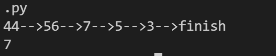 python program output reverse linked list